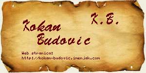 Kokan Budović vizit kartica